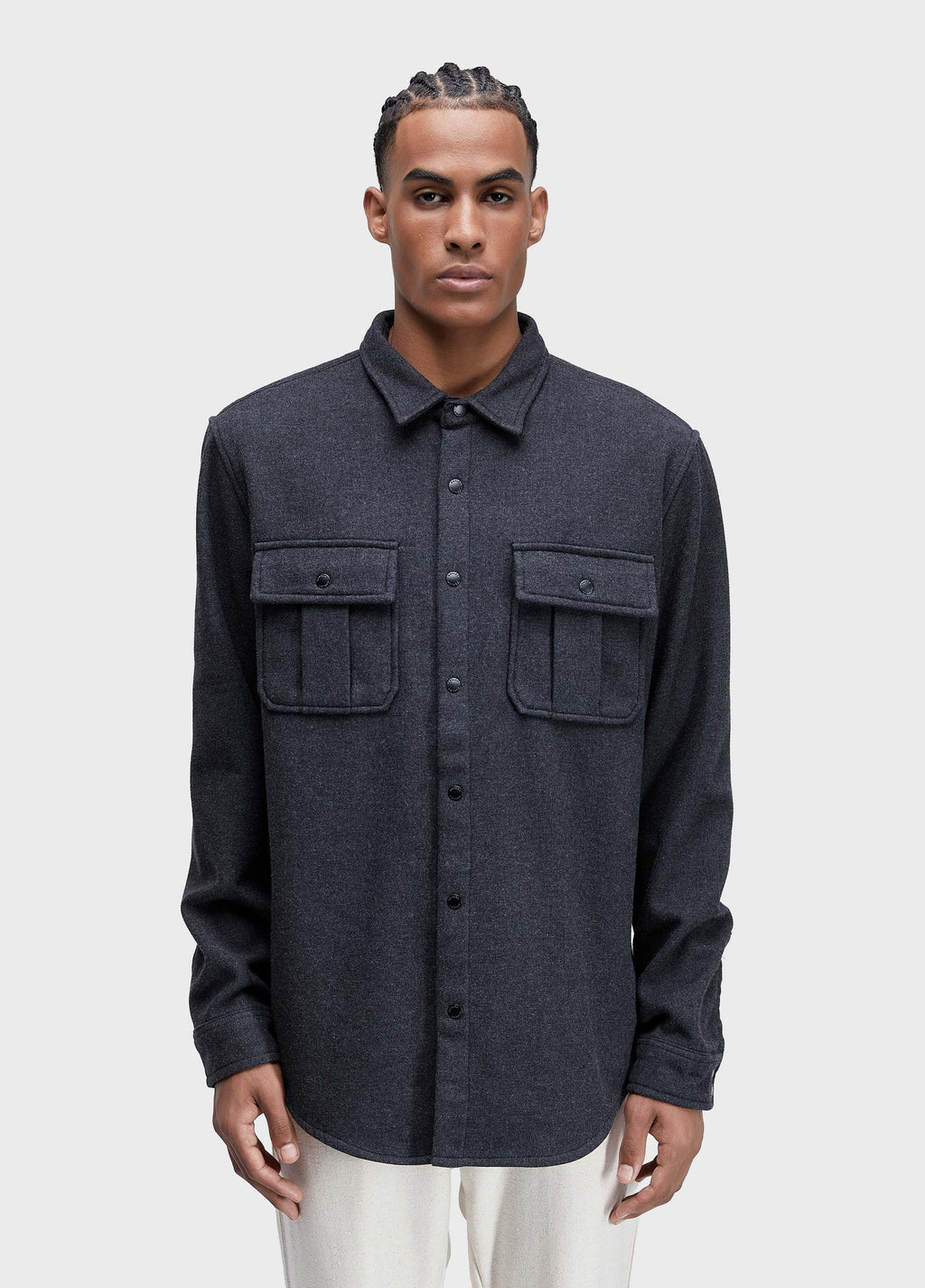 Men's Melange Overshirt