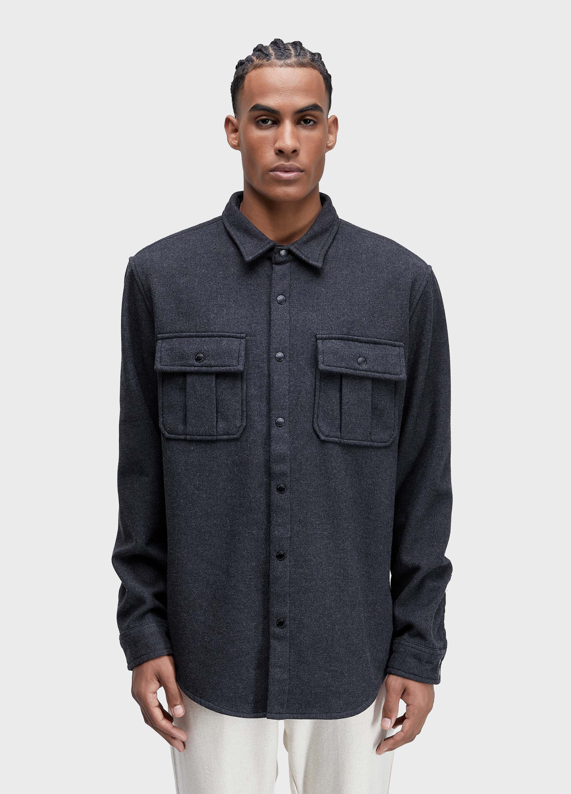 Men's Melange Overshirt