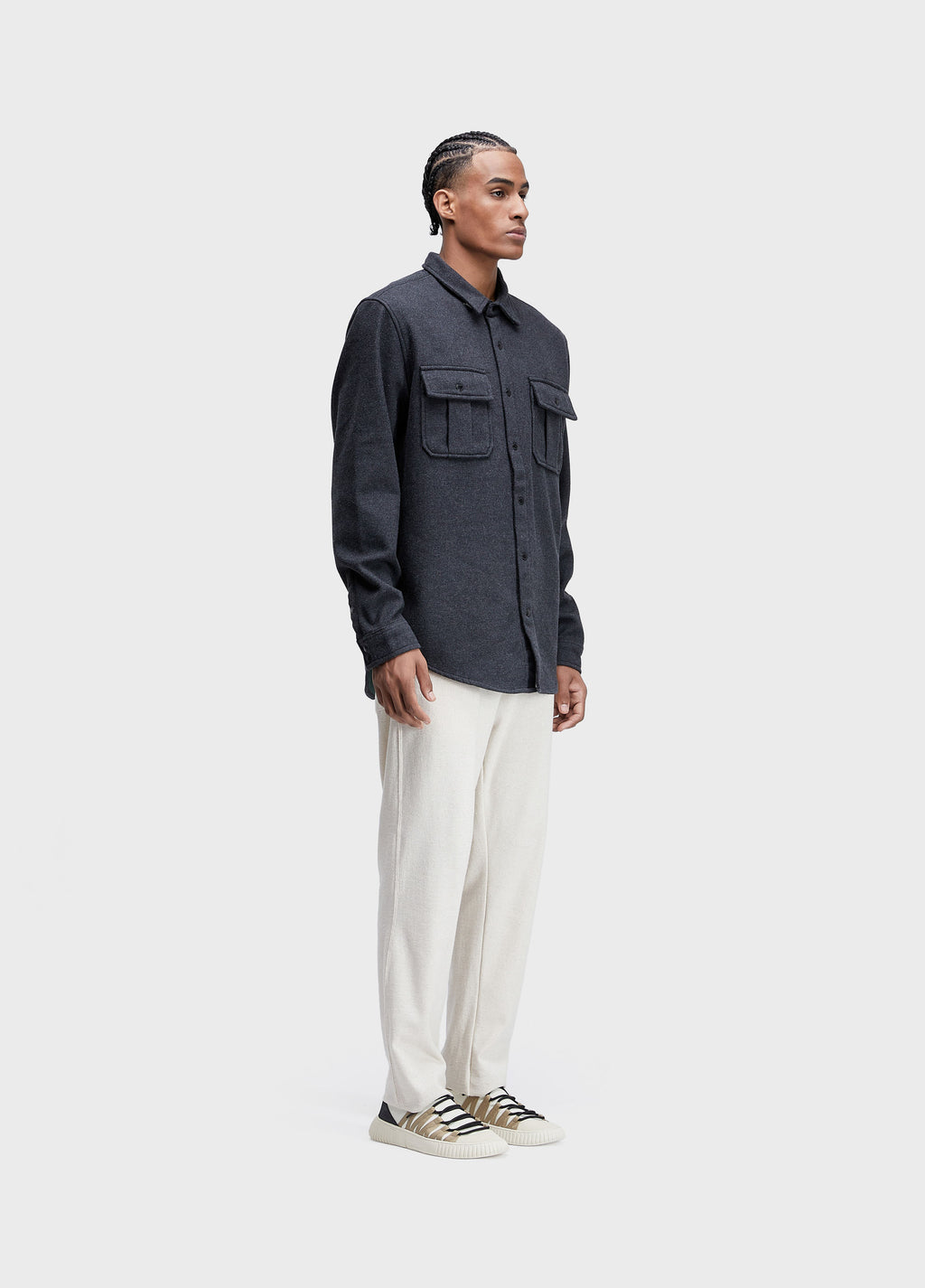 Men's Melange Overshirt