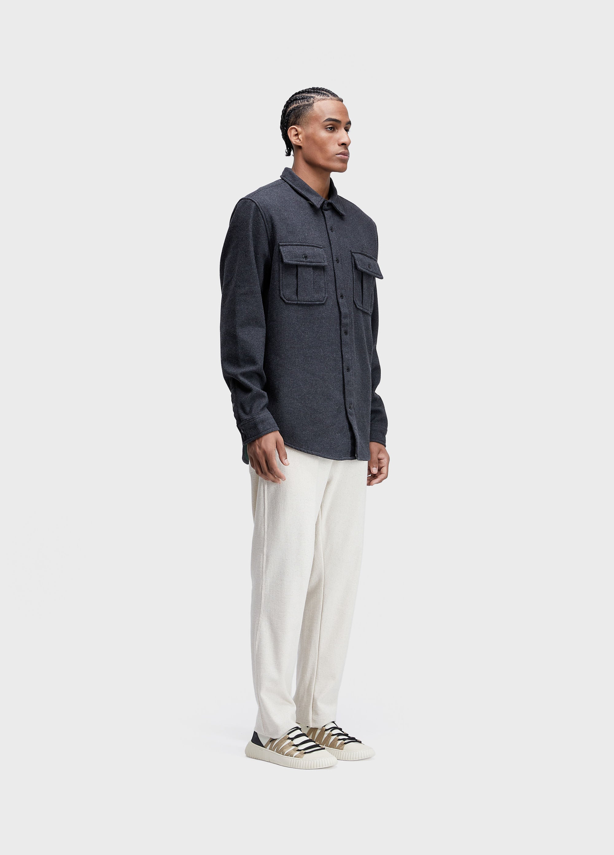 Men's Melange Overshirt