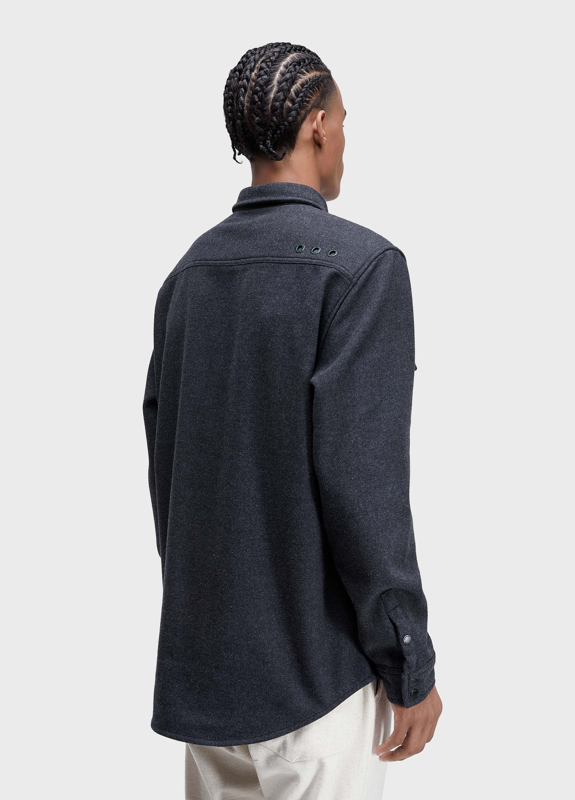 Men's Melange Overshirt