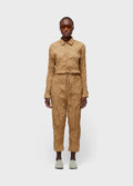 Wrinkled Tricoline Jumpsuit